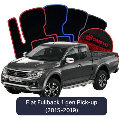 Velurové autokoberce OMEVO pro Fiat Fullback 1 gen Pick-up (2015-2019)