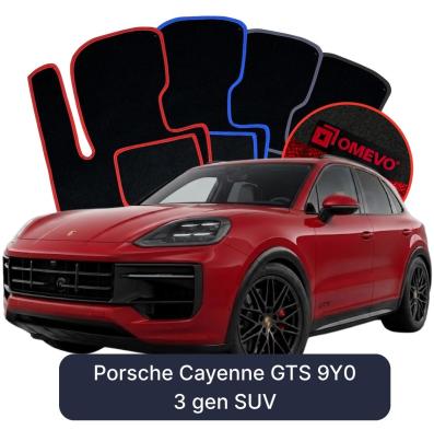 Velurové autokoberce OMEVO pro Porsche Cayenne GTS 9Y0 3 gen SUV (2018-2026)