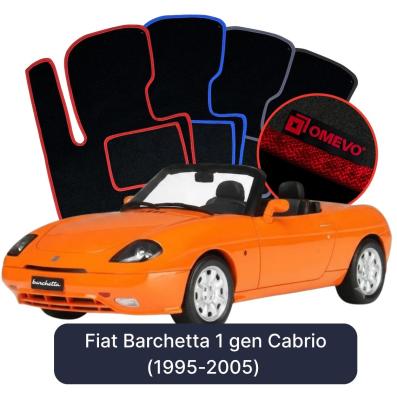 Velurové autokoberce OMEVO pro Fiat Barchetta 1 gen Cabrio (1995-2005)