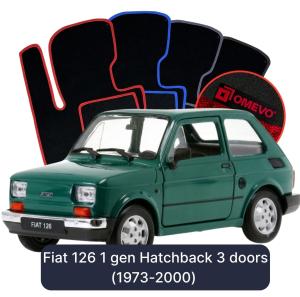 Velurové autokoberce OMEVO pro Fiat 126 1 gen Hatchback 3 dveře (1994-2000)