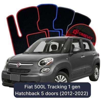 Velurové autokoberce OMEVO pro Fiat 500L Tracking 1 gen Hatchback 5 dveří (2012-2022)