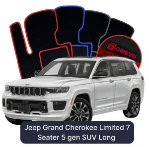 Velurové autokoberce OMEVO pro Jeep Grand Cherokee Limited 7 místný 5 gen SUV (2021-2025)