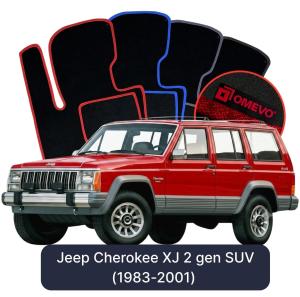 Velurové autokoberce OMEVO pro Jeep Cherokee XJ 2 gen SUV (1983-2001)