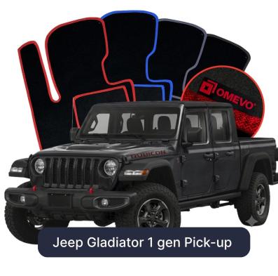 Velurové autokoberce OMEVO pro Jeep Gladiator 1 gen Pick-up (2019-2025)