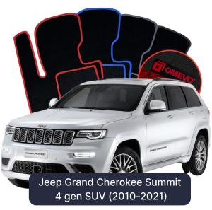 Velurové autokoberce OMEVO pro Jeep Grand Cherokee Summit 4 gen SUV (2010-2021)