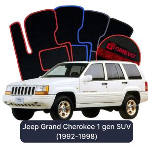 Velurové autokoberce OMEVO pro Jeep Grand Cherokee 1 gen SUV (1992-1998)
