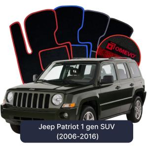 Velurové autokoberce OMEVO pro Jeep Patriot 1 gen SUV (2006-2016)