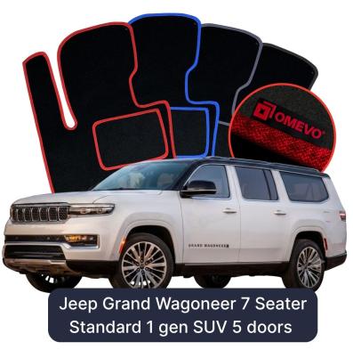 Velurové autokoberce OMEVO pro Jeep Grand Wagoneer 7-místný Standard 1. gen SUV 5-dveřový (2021-2025)