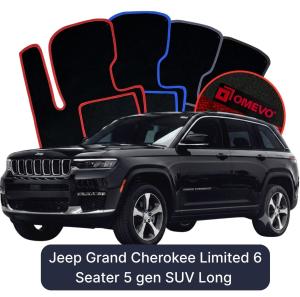 Velurové autokoberce OMEVO pro Jeep Grand Cherokee Limited 6 místný 5 gen SUV (2021–2025)