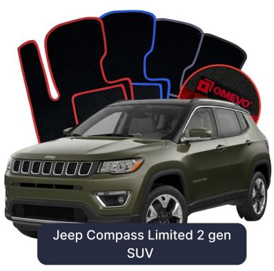 Velurové autokoberce OMEVO pro Jeep Compass Limited 2 gen SUV (2016-2025)