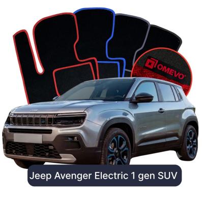 Velurové autokoberce OMEVO pro Jeep Avenger Elektrický 1 gen SUV (2023-2025)