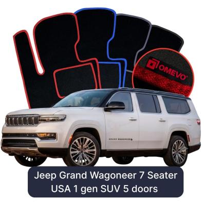 Velurové autokoberce OMEVO pro Jeep Grand Wagoneer 7-místný USA 1 gen SUV 5 dveří (2021-2025)