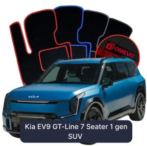 Velurové autokoberce OMEVO pro Kia EV9 GT-Line 7-místný 1 gen SUV (2023-2025)