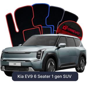 Velurové autokoberce OMEVO pro Kia EV9 6-místný 1 gen SUV (2023-2025)