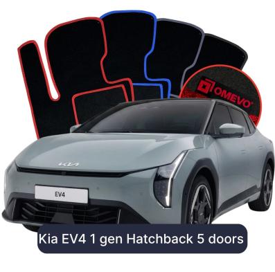 Velurové autokoberce OMEVO pro Kia EV4 1 gen Hatchback 5 dveří (2025-2026)