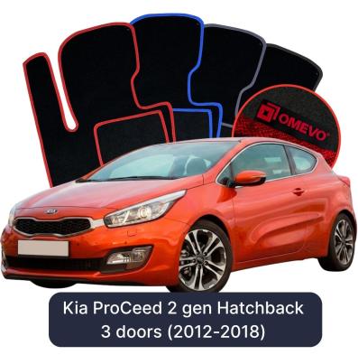 Velurové autokoberce OMEVO pro Kia ProCeed 2 gen Hatchback 3 dveře (2012-2018)