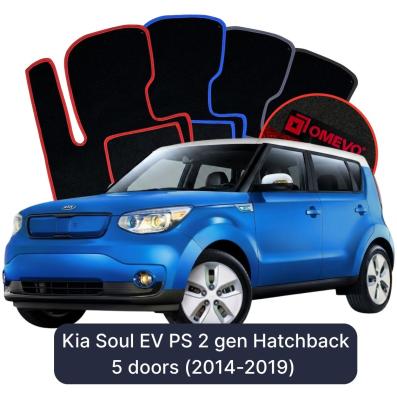 Velurové autokoberce OMEVO pro Kia Soul EV PS 2 gen Hatchback 5 dveří (2014-2019)