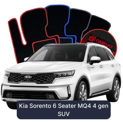 Velurové autokoberce OMEVO pro Kia Sorento 6-místný MQ4 4 gen SUV (2020-2025)