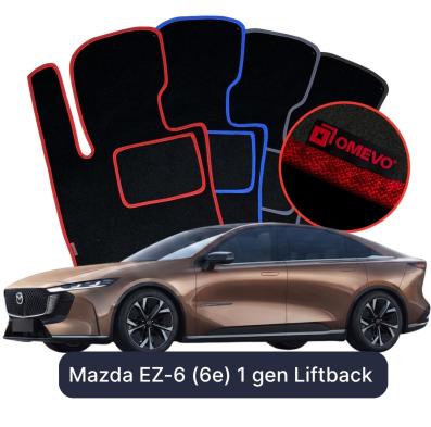 Velurové autokoberce OMEVO pro Mazda EZ-6 (6e) 1 gen Liftback (2024-2025)