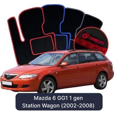 Velurové autokoberce OMEVO pro Mazda 6 GG1 1 gen Kombi (2002-2008)