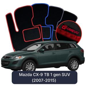 Velurové autokoberce OMEVO pro Mazda CX-9 TB 1 gen SUV (2007-2015)