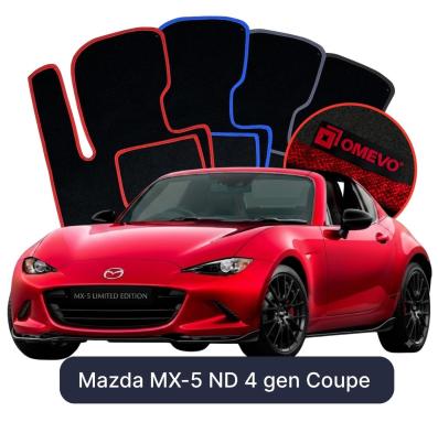 Velurové autokoberce OMEVO pro Mazda MX-5 ND 4 gen Kupé (2014-2025)
