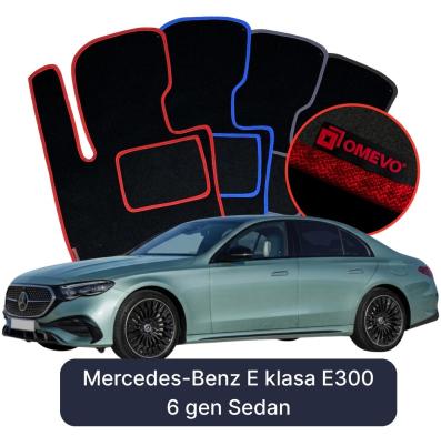 Velurové autokoberce OMEVO pro Mercedes-Benz Třídy E E300 6 gen Sedan (2023-2025)