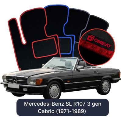 Velurové autokoberce OMEVO pro Mercedes-Benz SL R107 3 gen Cabrio (1971-1989)