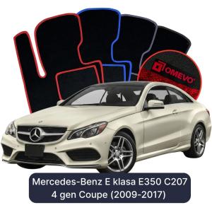 Velurové autokoberce OMEVO pro Mercedes-Benz E klasa E350 C207 4 gen Kupé (2009-2017)