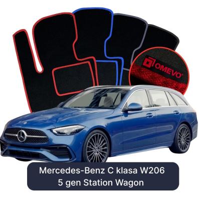 Velurové autokoberce OMEVO pro Mercedes-Benz C Třída W206 5 gen Kombi (2021-2025)