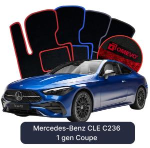 Velurové autokoberce OMEVO pro Mercedes-Benz CLE C236 1 gen Coupe (2023-2025)