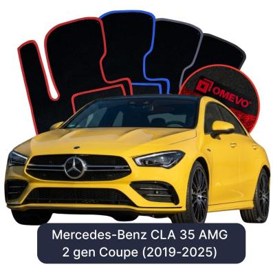 Velurové autokoberce OMEVO pro mercedes-benz-cla-35-amg-2-gen-kupé-2019-2025