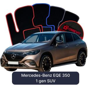 Velurové autokoberce OMEVO pro Mercedes-Benz EQE 350 1 gen SUV (2022-2025)