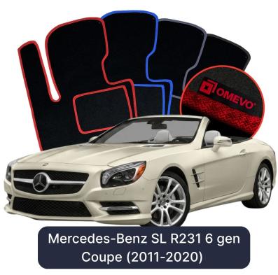 Velurové autokoberce OMEVO pro Mercedes-Benz SL R231 6 gen Kupé (2011-2020)