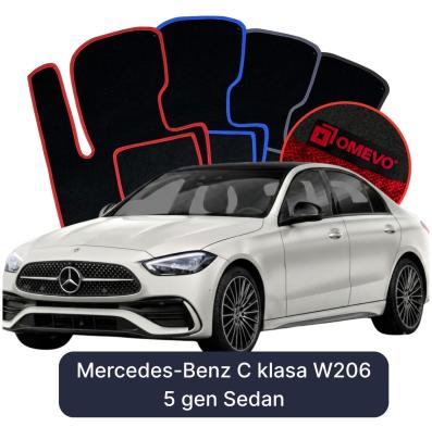 Velurové autokoberce OMEVO pro Mercedes-Benz C Třída W206 5 gen Sedan (2021-2025)