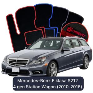 Velurové autokoberce OMEVO pro Mercedes-Benz E Třída S212 4 gen Kombi (2010-2016)