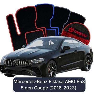 Velurové autokoberce OMEVO pro Mercedes-Benz E Třída AMG E53 5 gen Kupé (2016-2023)