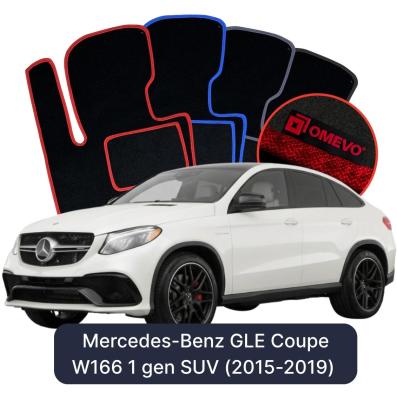 Velurové autokoberce OMEVO pro Mercedes-Benz GLE Coupe W166 1 gen SUV (2015-2019)