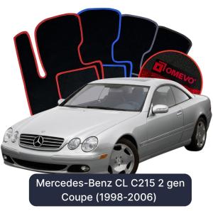 Velurové autokoberce OMEVO pro Mercedes-Benz CL C215 2 gen Kupé (1998-2006)