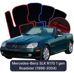 Velurové autokoberce OMEVO pro Mercedes-Benz SLK R170 1 gen Roadster (1996-2004)