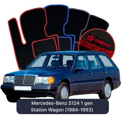 Velurové autokoberce OMEVO pro Mercedes-Benz S124 1 gen Kombi (1984-1993)