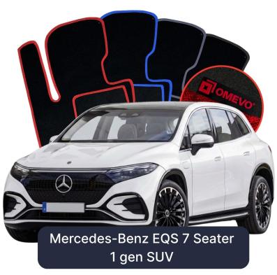 Velurové autokoberce OMEVO pro Mercedes-Benz EQS 7 místný 1 gen SUV (2021-2025)