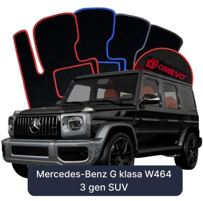 Velurové autokoberce OMEVO pro Mercedes-Benz G Třída W464 3 gen SUV (2018-2025)
