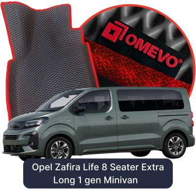 EVA autokoberce OMEVO pro Opel Zafira Life 8 místný Extra Long 1 gen Minivan (2019-2026)