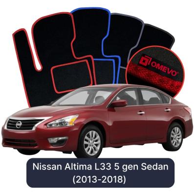 Velurové autokoberce OMEVO pro Nissan Altima L33 5 gen Sedan (2013-2018)