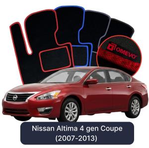 Velurové autokoberce OMEVO pro Nissan Altima 4 gen Kupé (2007-2013)