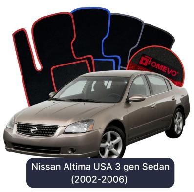 Velurové autokoberce OMEVO pro Nissan Altima 3 gen Sedan (2002-2006)