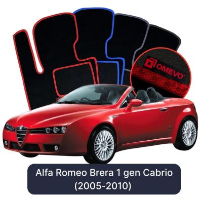 Velurové autokoberce OMEVO pro Alfa Romeo Brera 1 gen Cabrio (2005-2010)