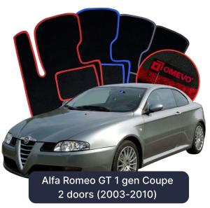 Velurové autokoberce OMEVO pro Alfa Romeo GT 1 gen Kupé 2 dveře (2003-2010)