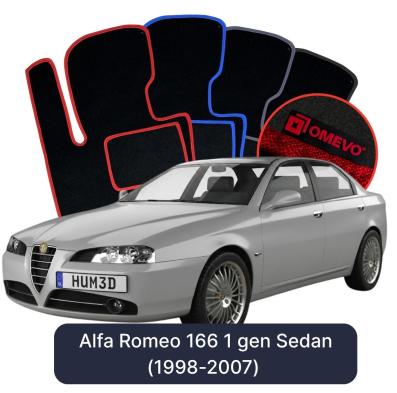 Velurové autokoberce OMEVO pro Alfa Romeo 166 1 gen Sedan (1998-2007)